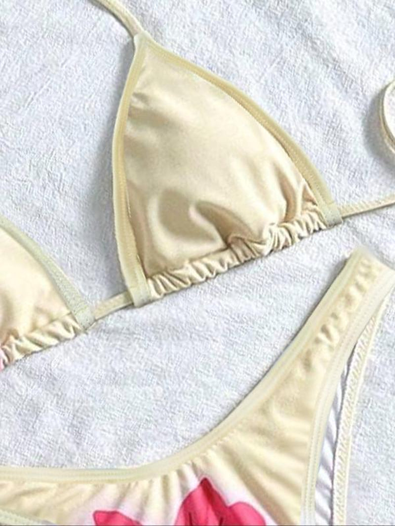 Elevate Your Beach Style with Our Women's Floral Print Bikini Set - Perfect for Vacations and Everyday Wear