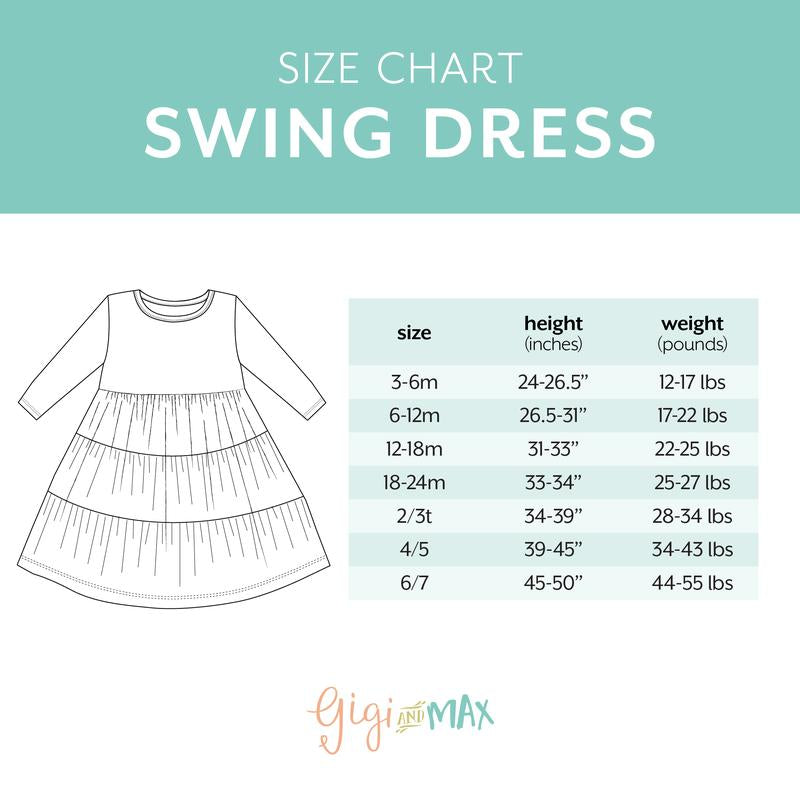 Meadow Floral Bunny Bamboo Toddler Swing Dress - Perfect for Easter Celebrations by Gigi and Max